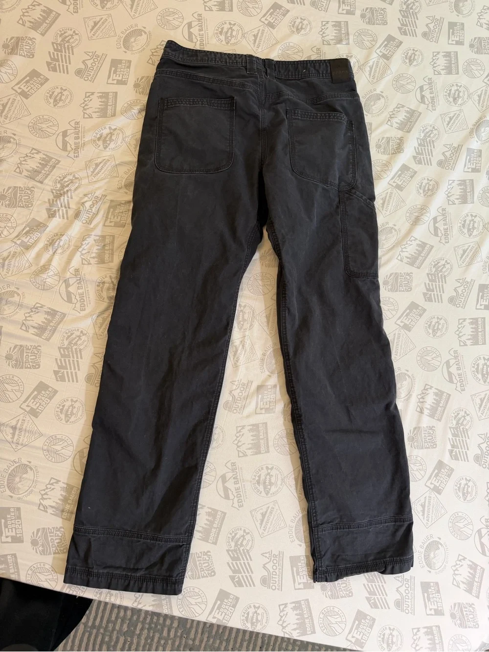 PrAna Pants Men’s 32x32 Bronson Straight Leg Relaxed Hiking Organic Cotton Black